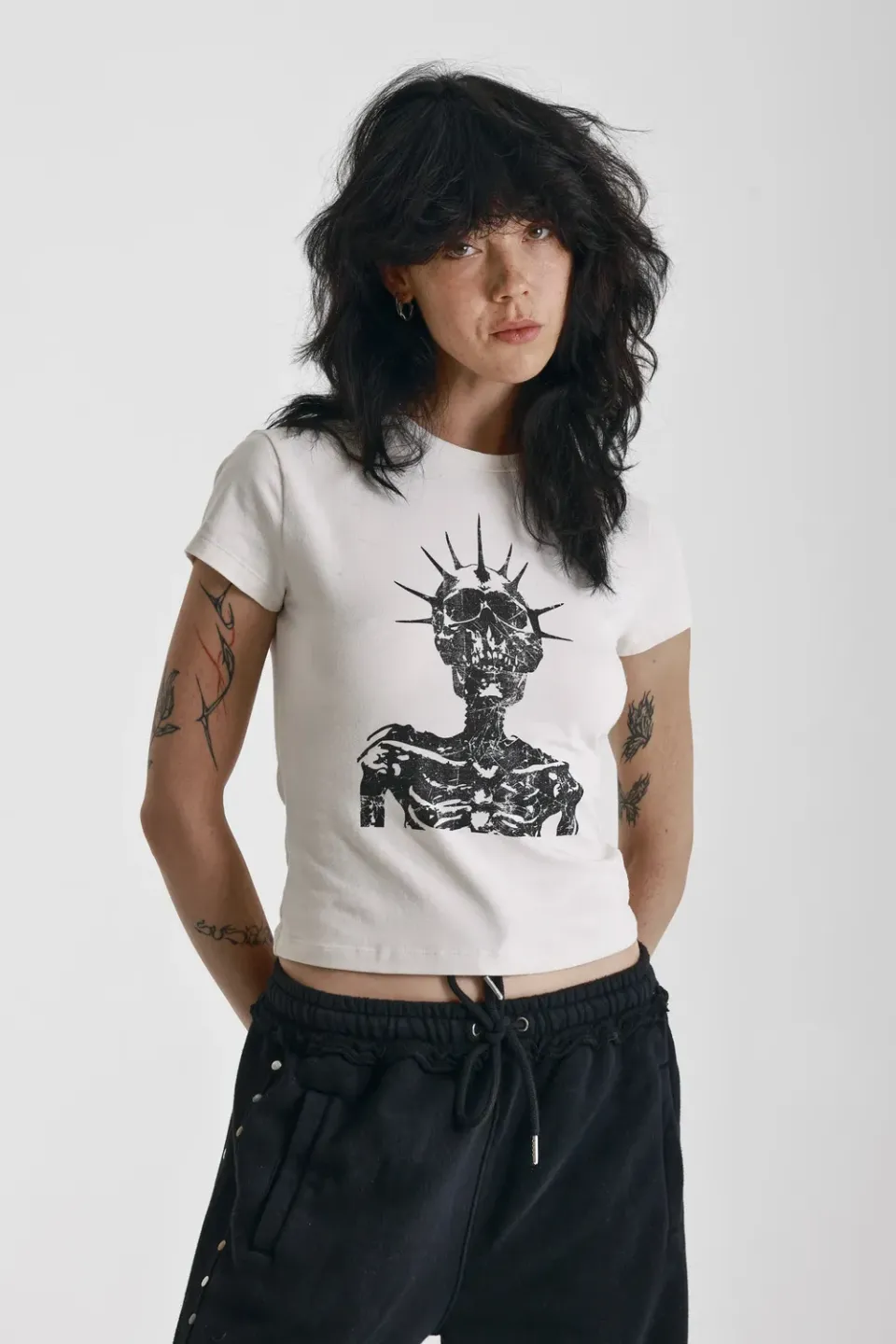 THE RAGGED PRIEST Worship baby t-shirt hvid kranie