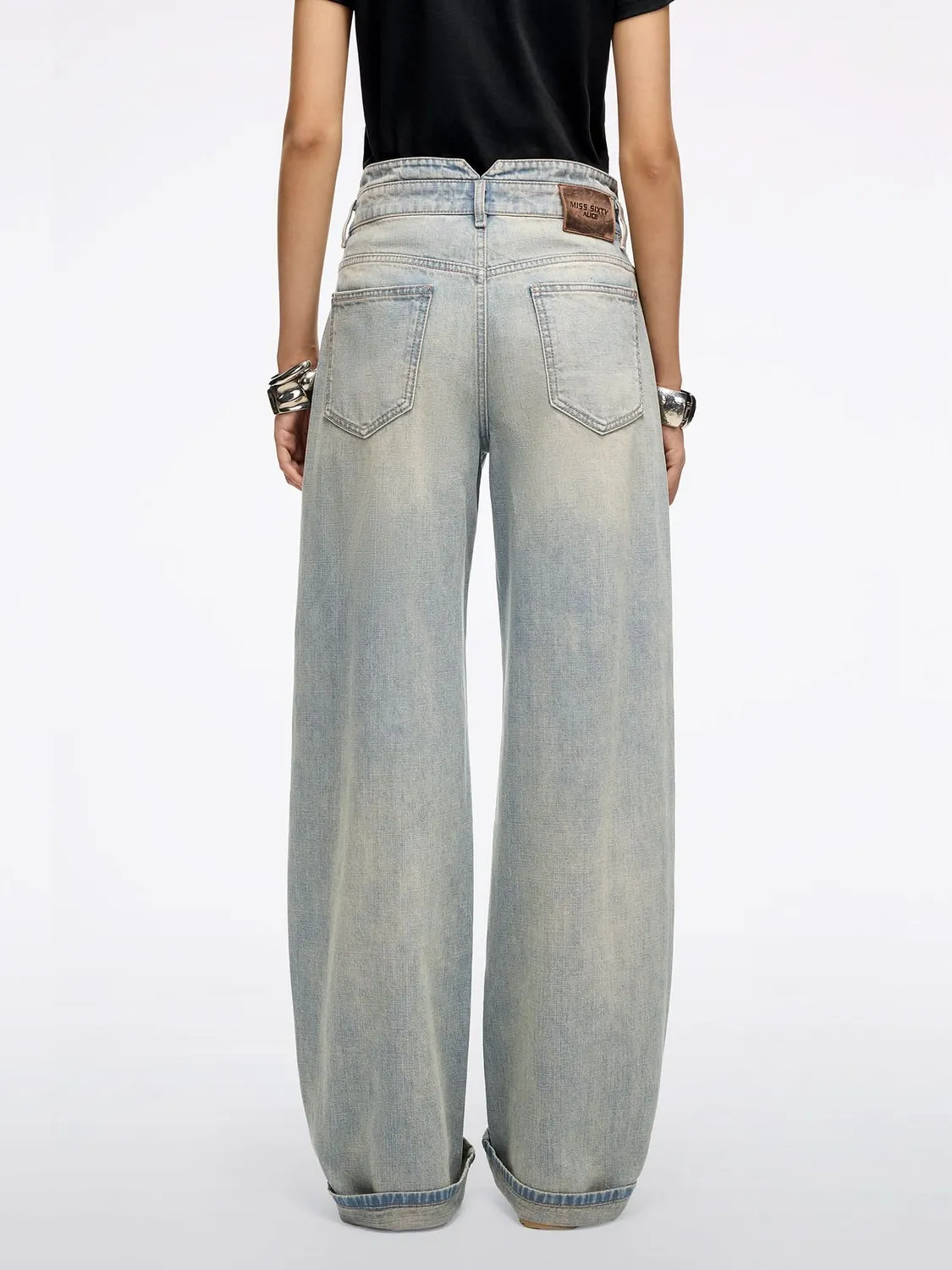Miss Sixty Alice barrel jeans vintage lyseblå løs