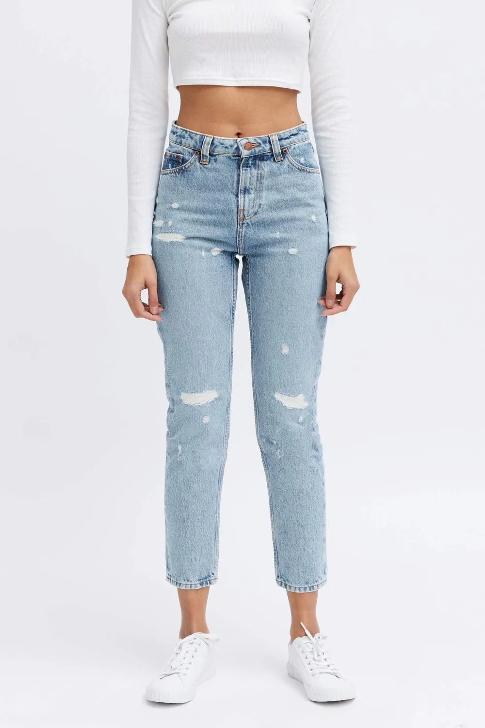 Organsk Oxygen Shorty Raw Rebellion jeans lys