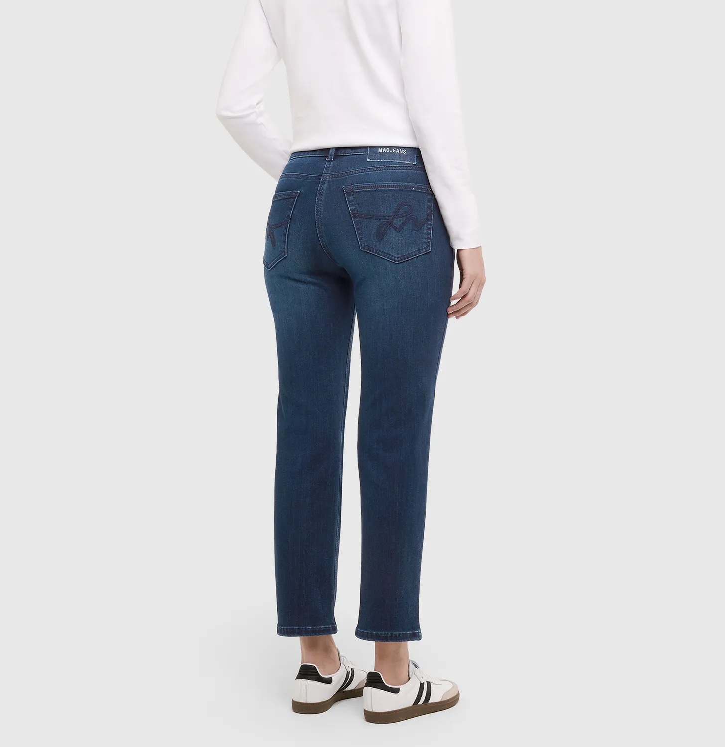 MAC Carrie slim fit jeans mørkeblå vinterdenim