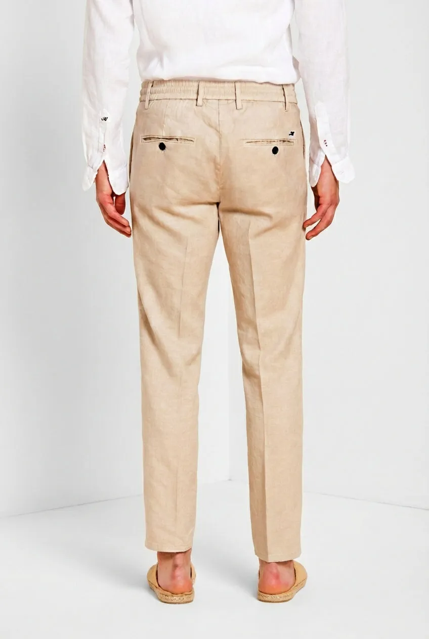 Mason's Milano Jogger chinobukser beige hør extra slim