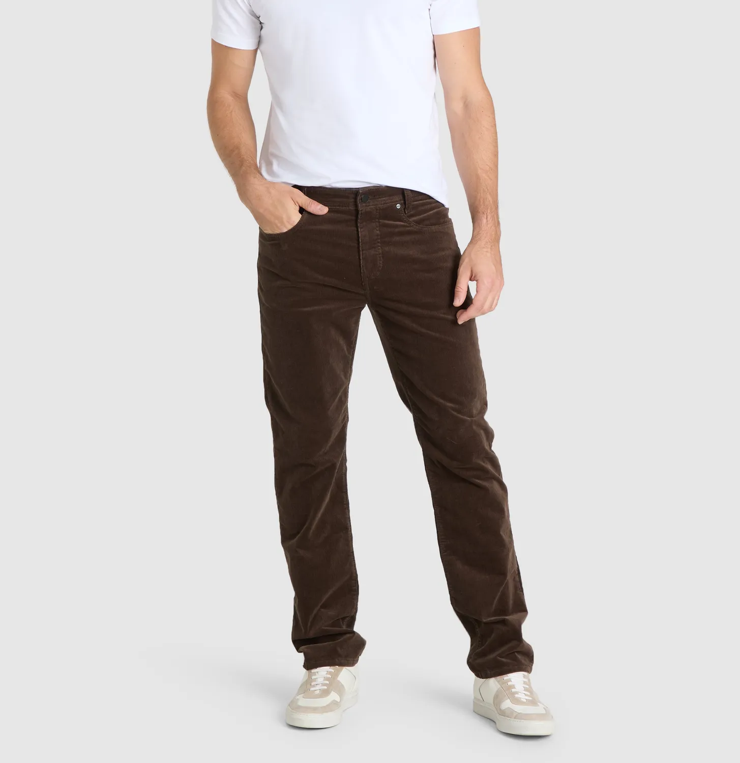MAC Arne fløjlsbukser brun modern fit