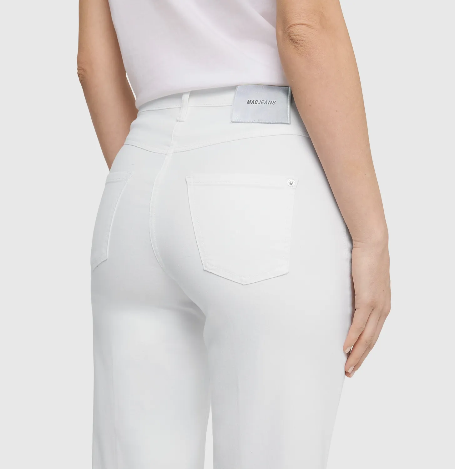 MAC Dream Wide jeans dame hvid shaping modal