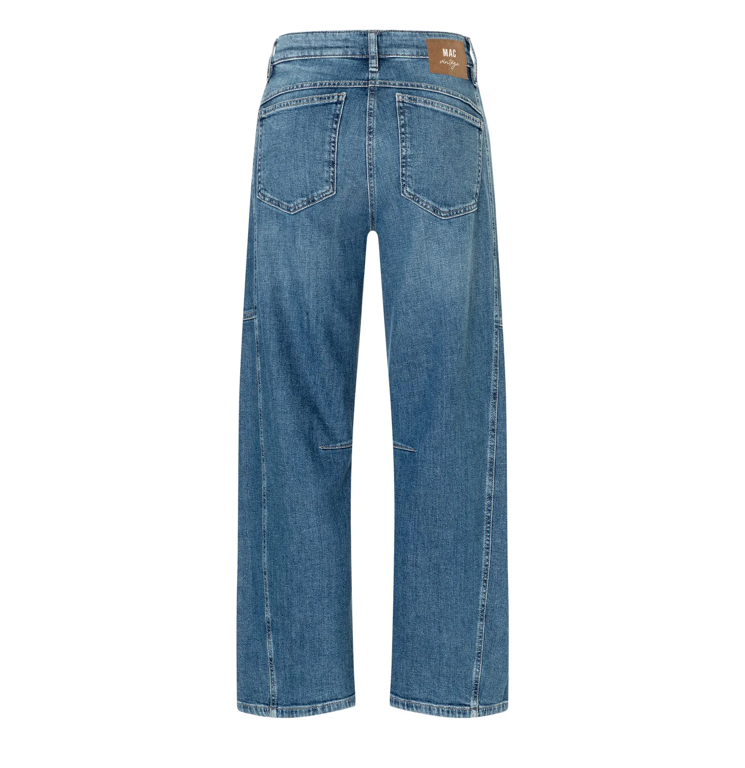 MAC Jeans Ohio Barrel jeans mellemblå stretch