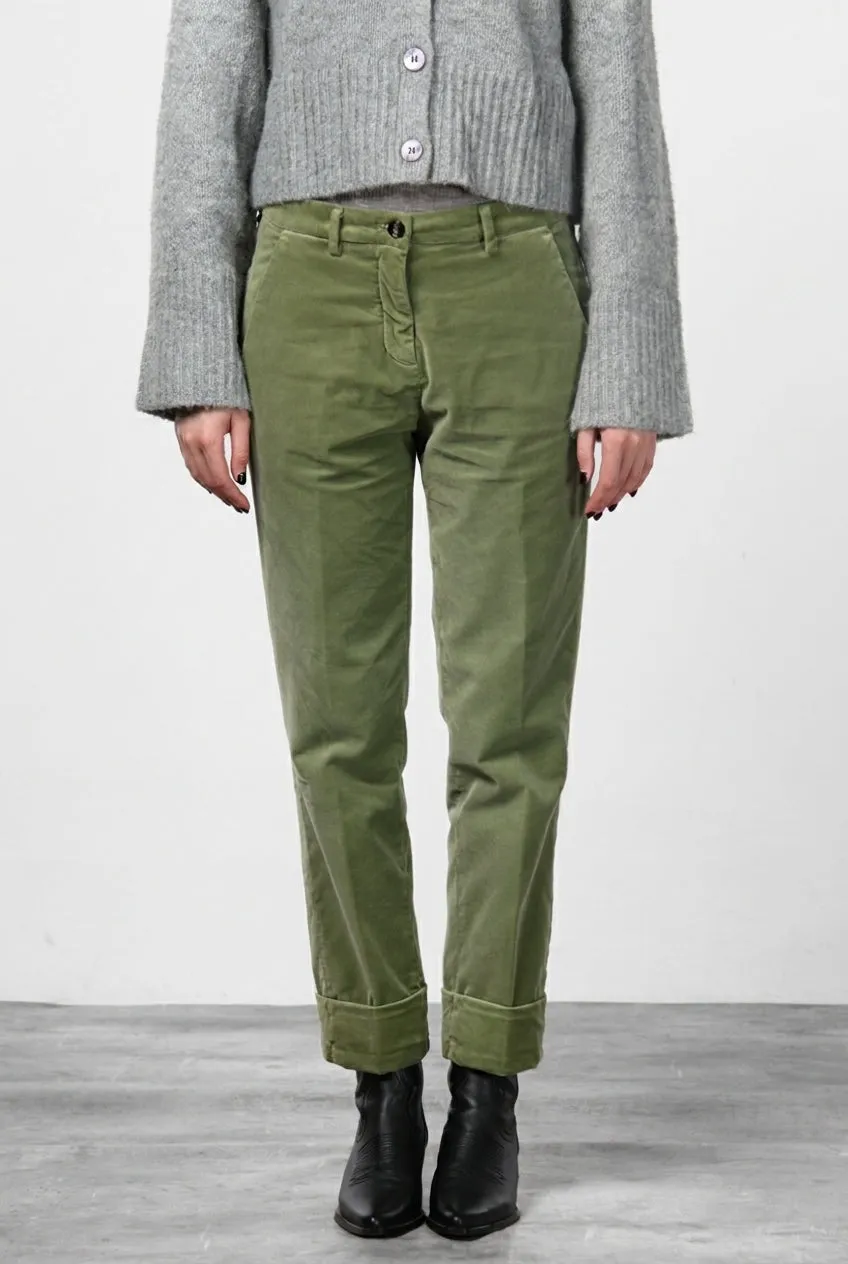 Mason's New York Carrot chino bukser salvie fløjl
