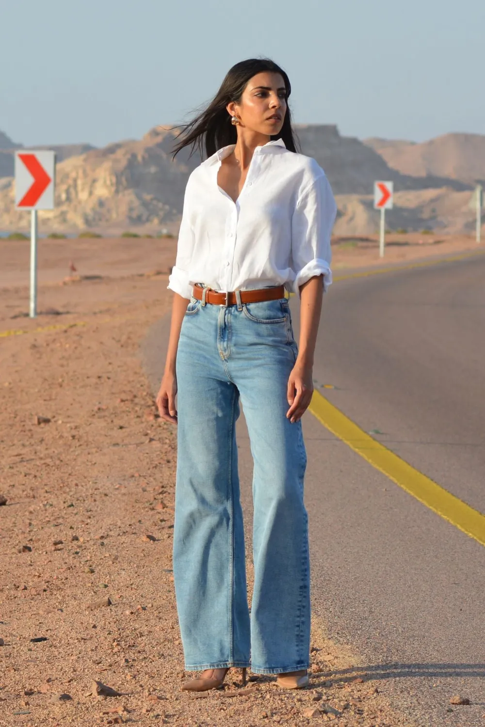 Organsk Wave Classic Bracing Wind jeans wide fit