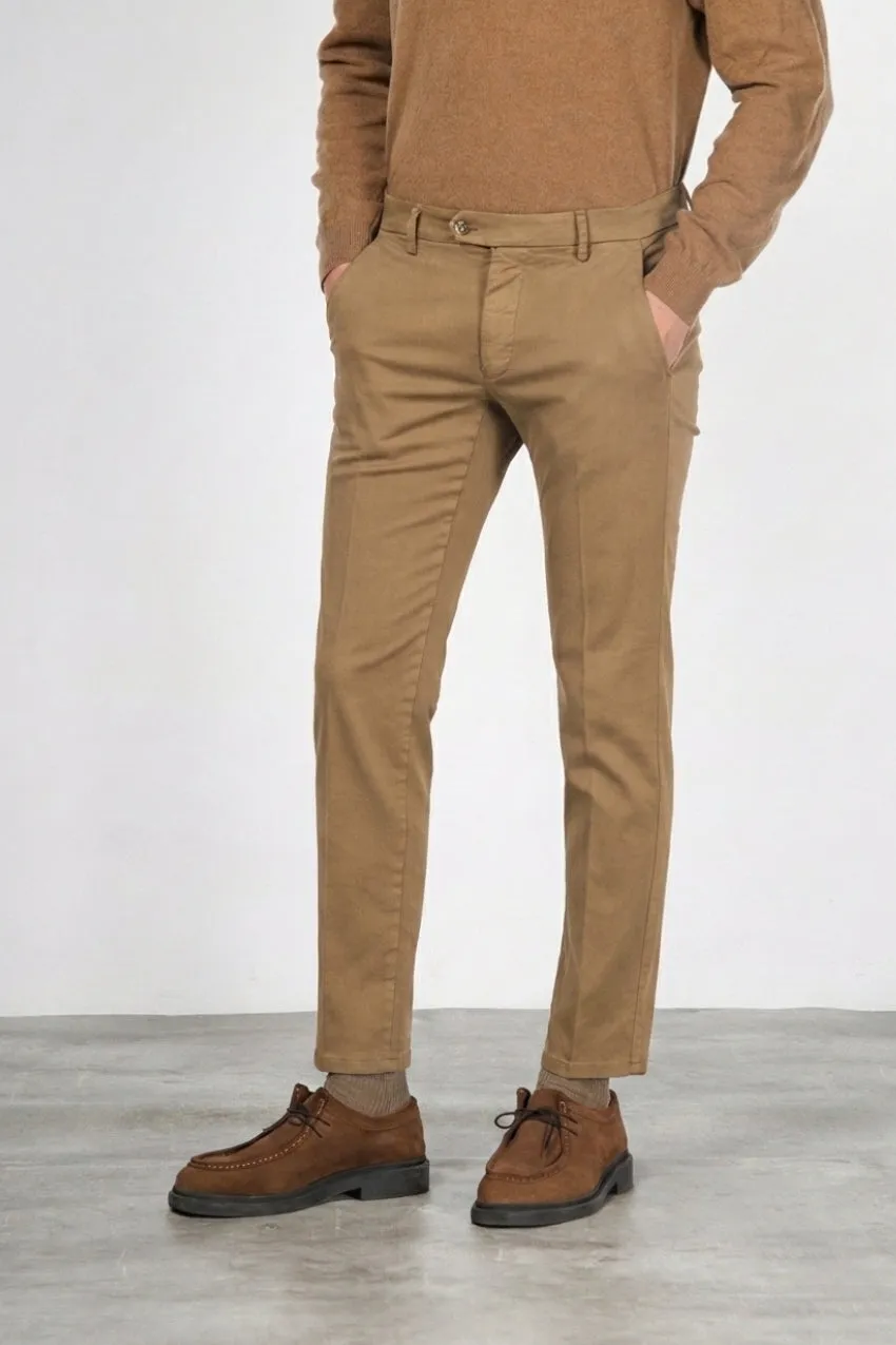Mason's Torino Flex chinos slim mørk beige
