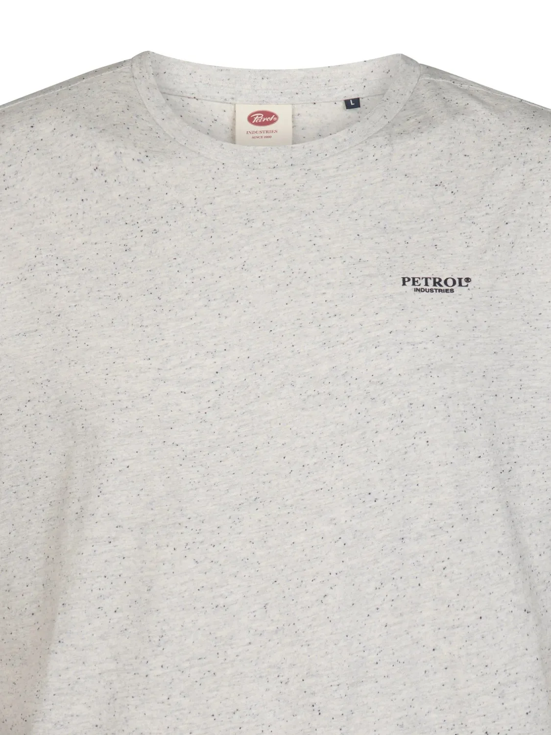 Petrol Industries Irving T-shirt Antique White Melee regular fit