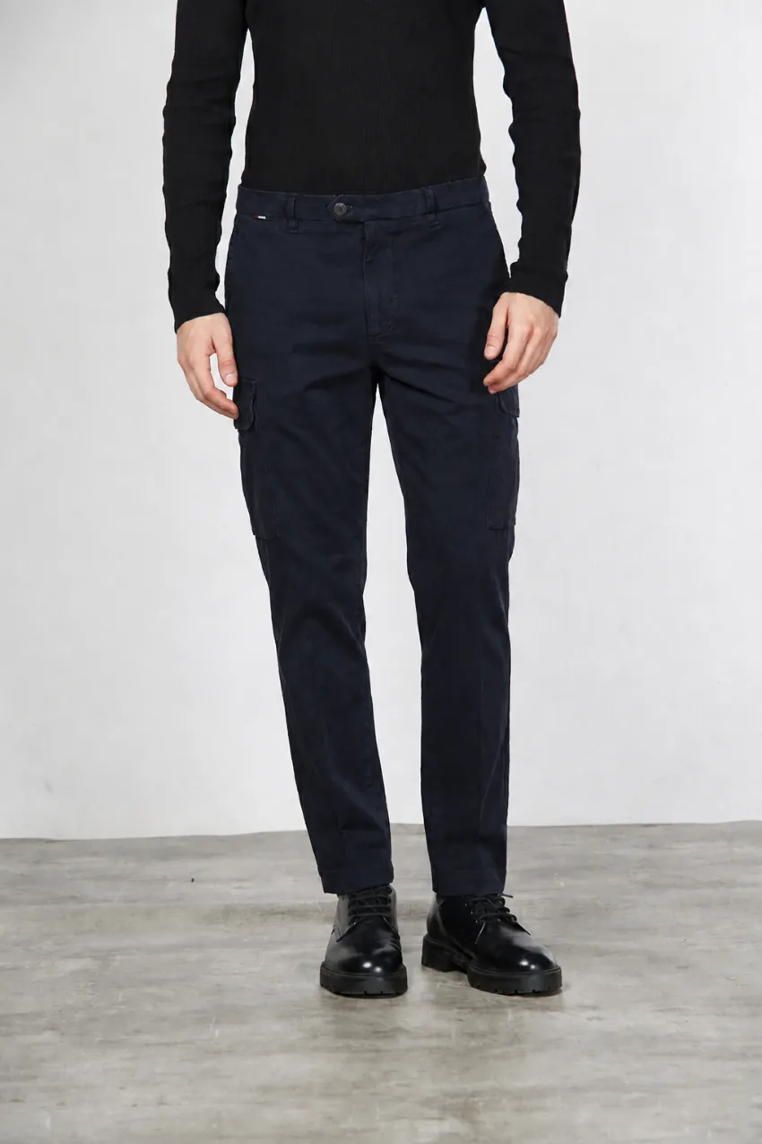 Mason's Chile cargobukser navy carrot – gabardine