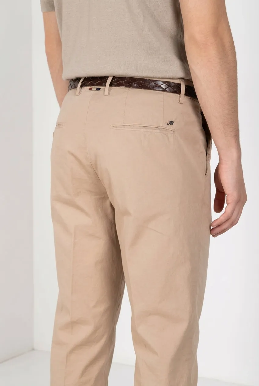 Mason's Boston chinos beige relaxed fit stretch