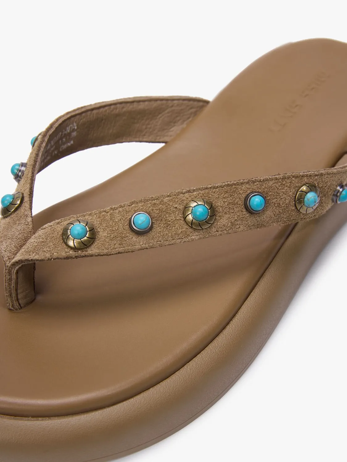 Miss Sixty sandaler brune ruskind turkis