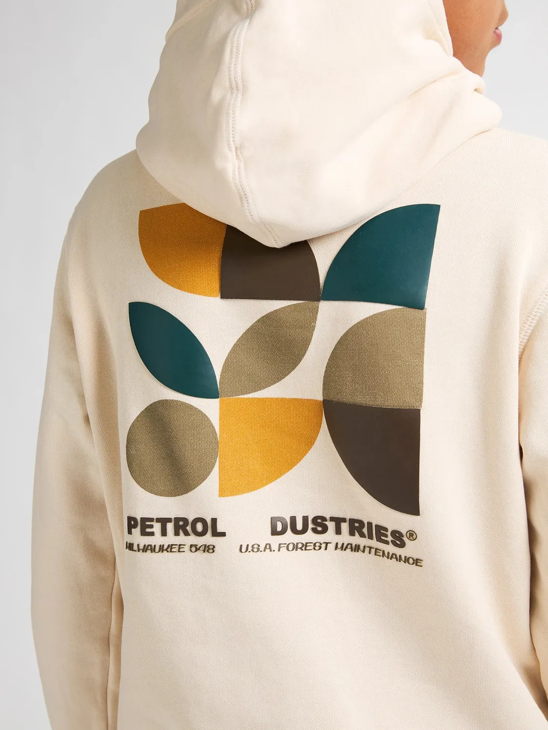 Petrol Industries backprint hoodie børn bomuld