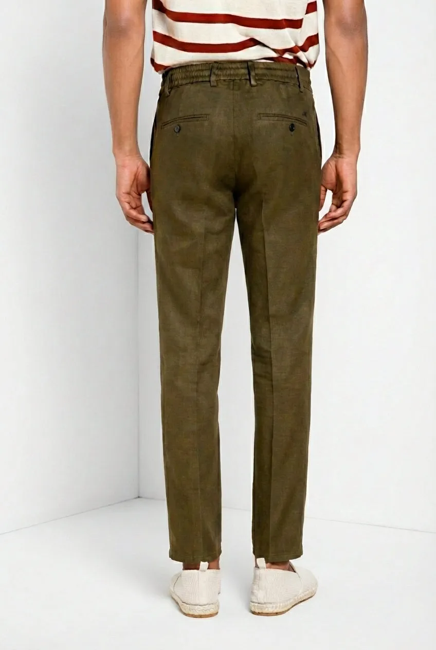 Mason's Milano Jogger chino bukser skovgrøn extra slim