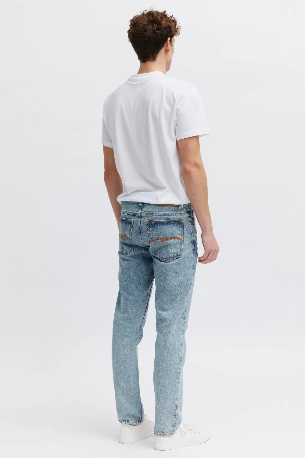 Organsk Element Arctic Revolt ripped jeans lys vask