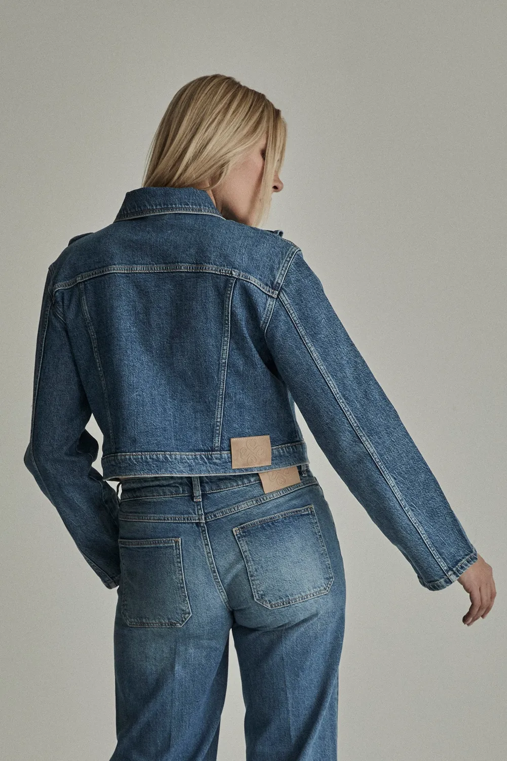 Para Mi Tess Jacket denimjakke blue reef - kort