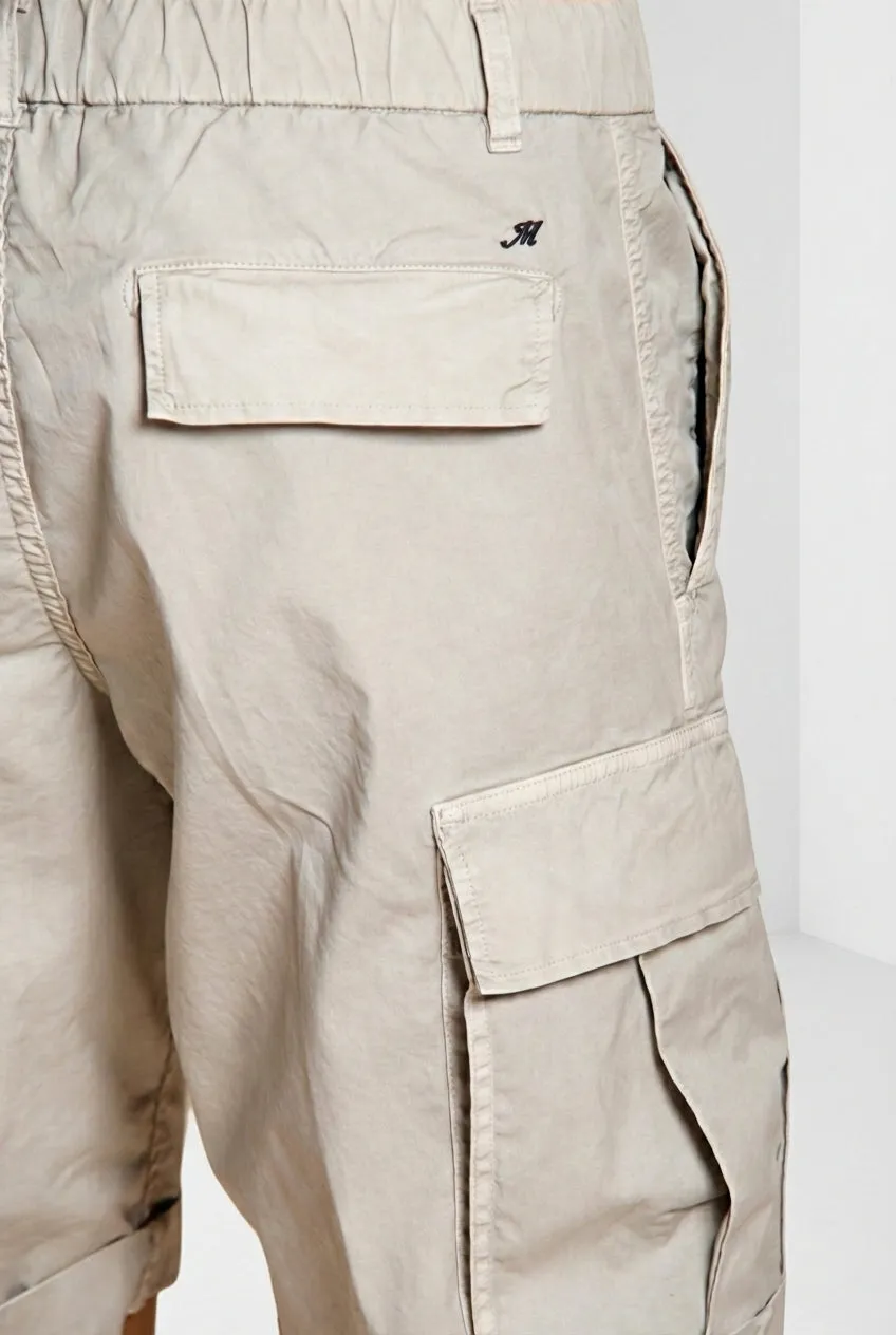 Mason's Cargo M74 cargo bermuda grå relaxed stretch
