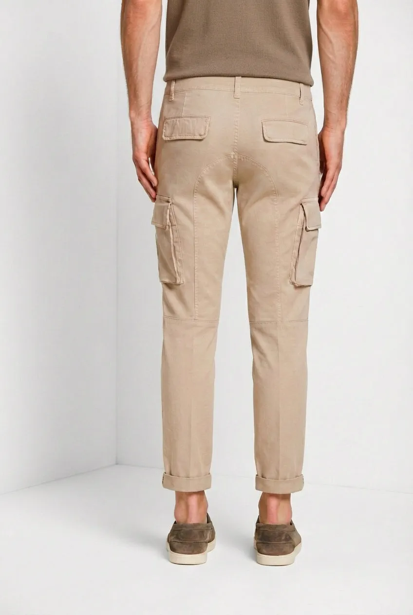 Mason's Chile cargobukser extra slim beige stretch