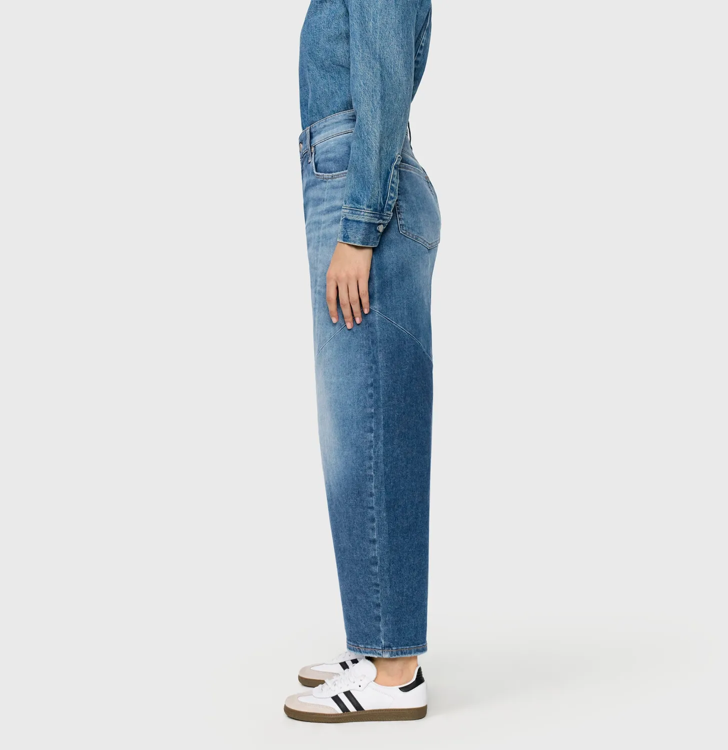 MAC DAKOTA Barrel jeans mellemblå Barrel Fit