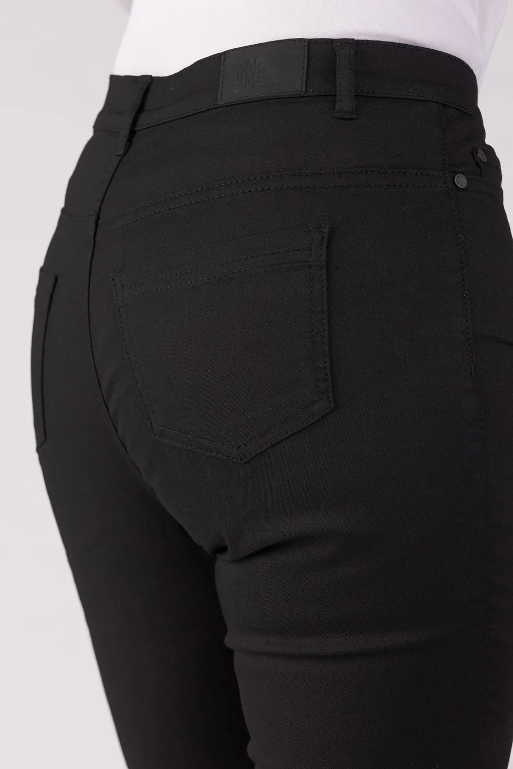 Merrytime Emma Super Slim bukser sort twill med stræk