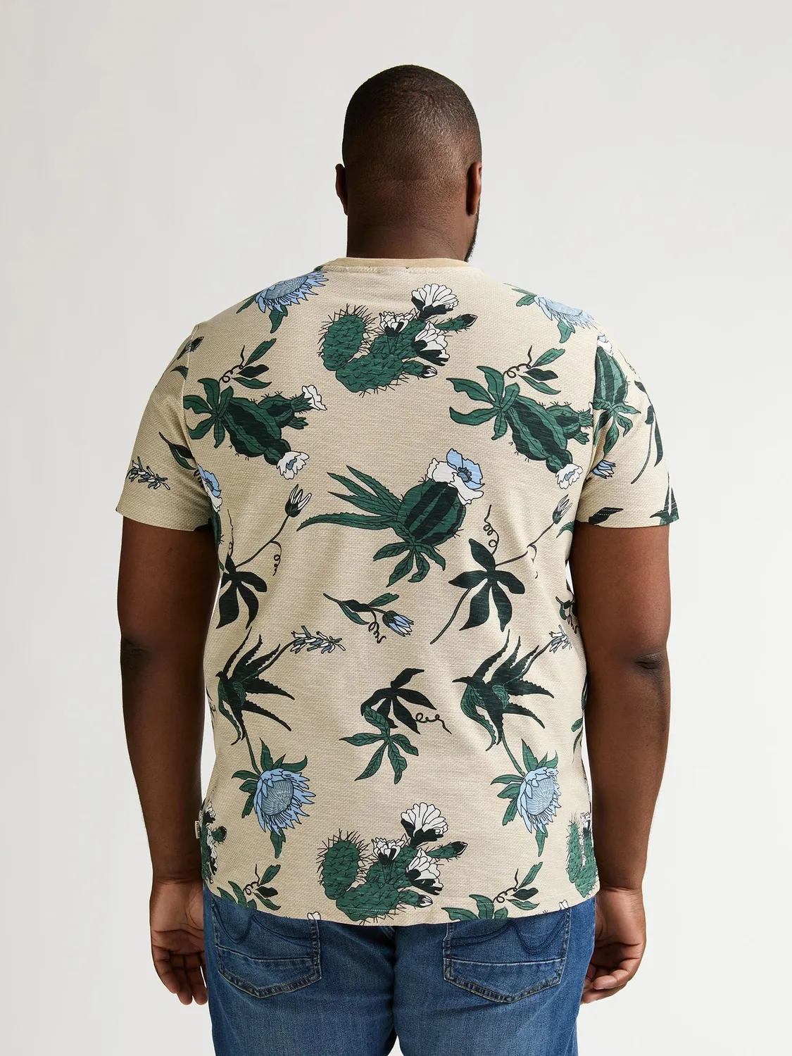 Petrol Industries ArenaGris plus size t-shirt light tan 4XL