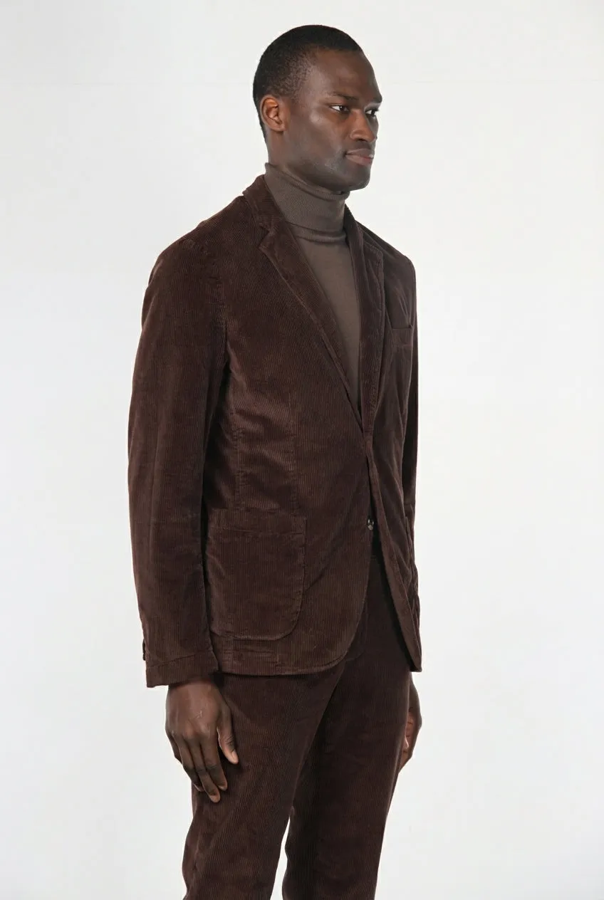 Mason's Tiziano blazer vinrød fløjl regular fit