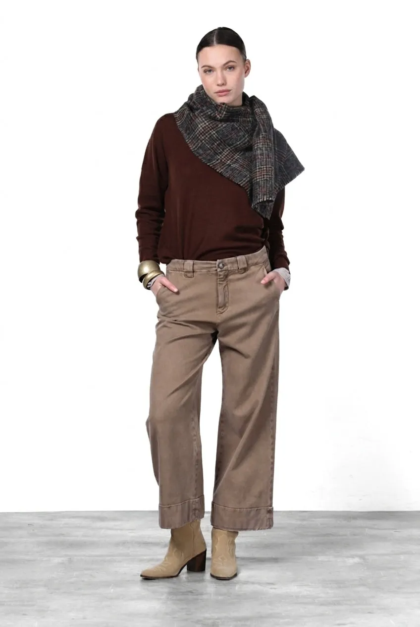 Mason's New York Studio Crop chinos mørkebeige twill