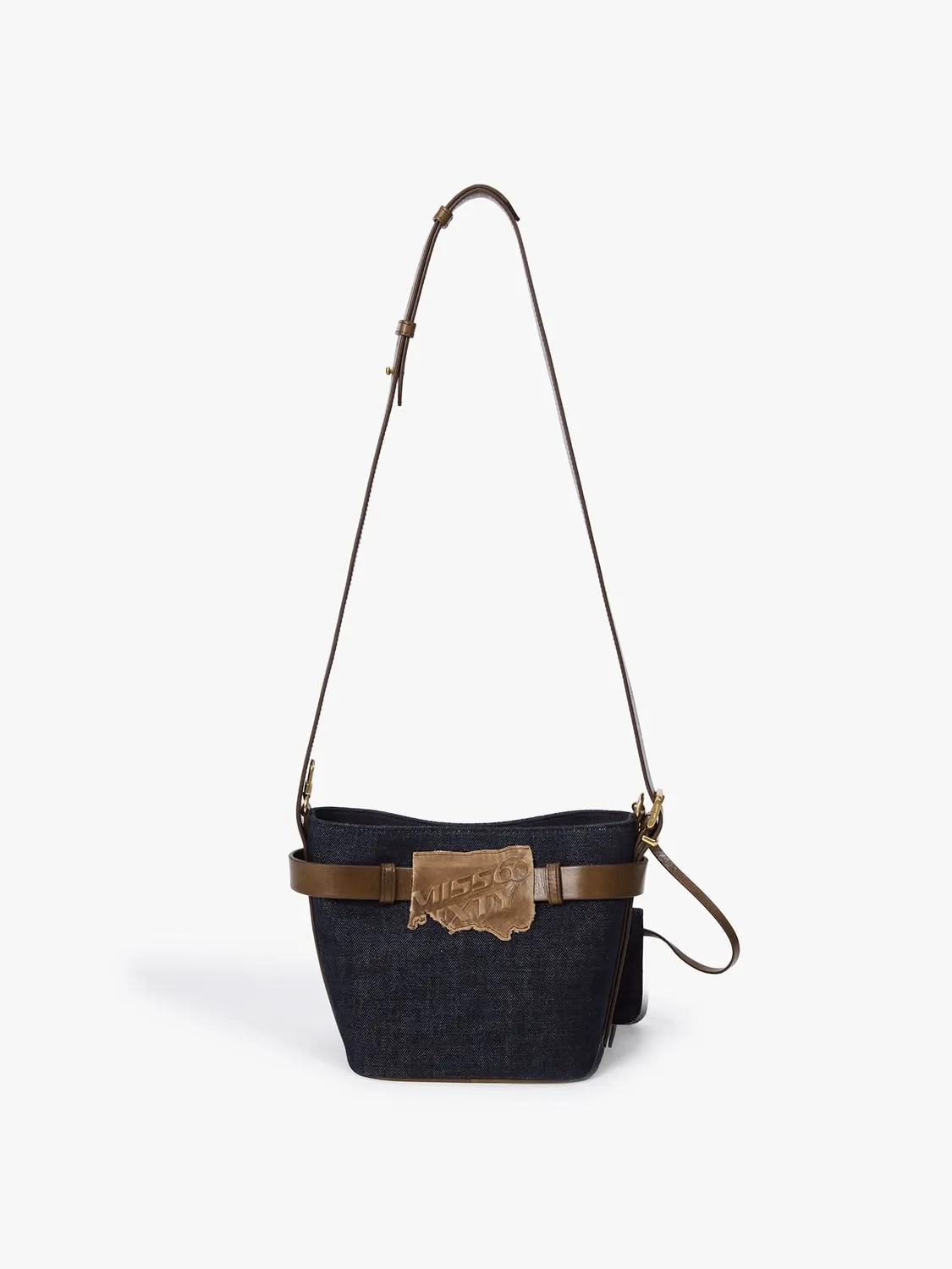 Miss Sixty Denim bucket bag blå justerbar rem