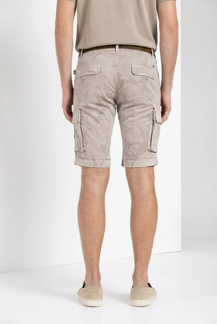 Mason's Chile cargo bermudashorts beige slim fit