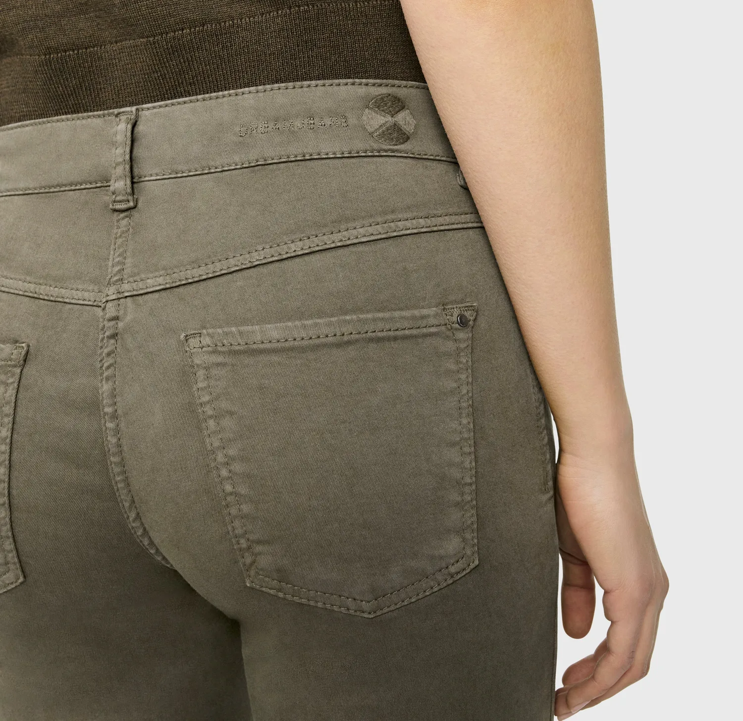 MAC Dream 5403-00-0355L cropped jeans grøn