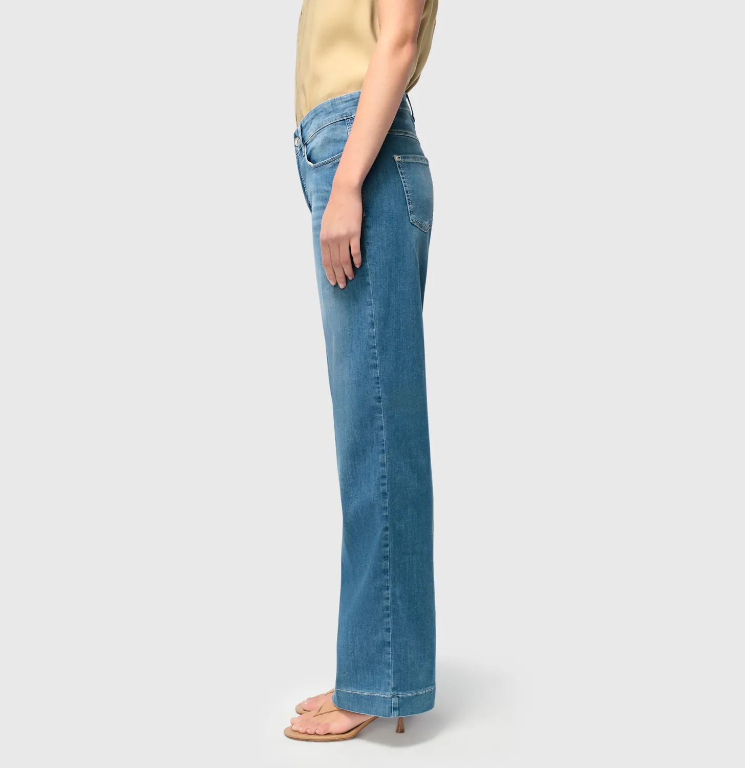 MAC Dream Wide 5441-90-0351L jeans mellemblå